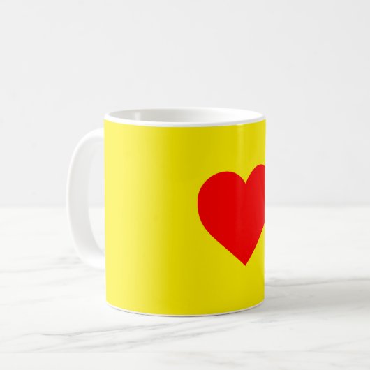 Mug Red Heart Heat Pop Art (Devant gauche)
