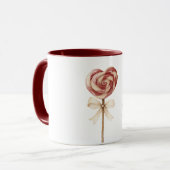 Mug Red Heart Lollipop Sucker (Devant gauche)