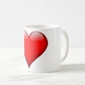 Mug Red Heart Love (Devant droit)