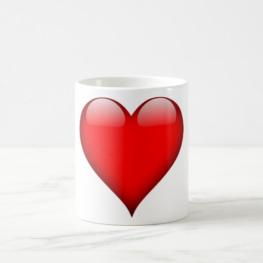 Mug Red Heart Love (Centre)