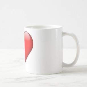 Mug Red Heart Love