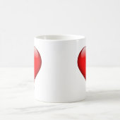 Mug Red Heart Love (Centre)