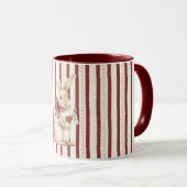 Mug Red Heart Love Bunny Rabbit (Devant droit)