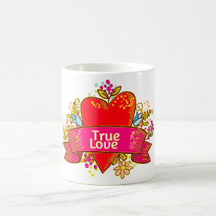 Mug Red Heart True Love