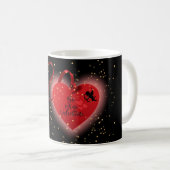 Mug Red Heart Valentine (Devant droit)