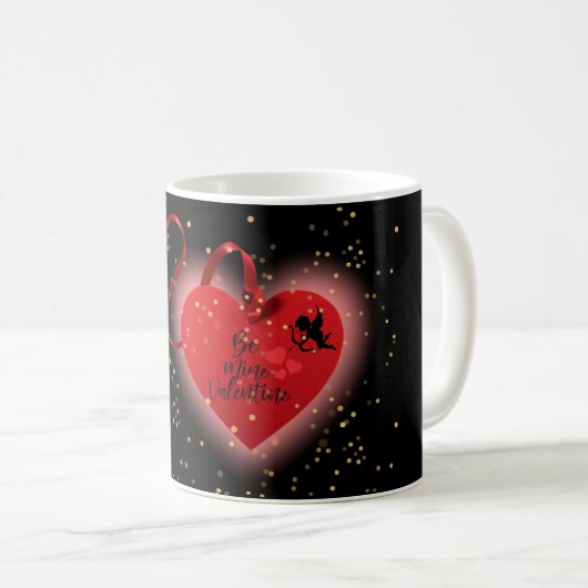 Mug Red Heart Valentine (Devant droit)