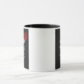 Mug Red heart with personalize image (Centre)