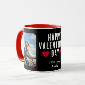 Mug Red Hearts Heureuse Sainte-Valentin Boyfriend 2 Ph (Devant gauche)