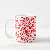 Mug Red Hearts Saint-Valentin (Gauche)