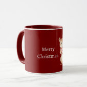 Mug Red Hearts Squirrel Christmas (Devant gauche)