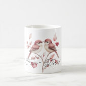 Mug Red Hearts True Love Birds (Centre)