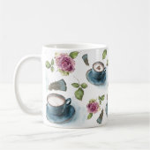 Mug Red Hearts Valentine's Day Aquarelle Roses (Gauche)