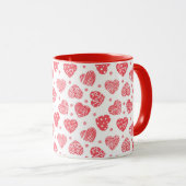Mug Red Hearts Valentines Day Love (Devant droit)