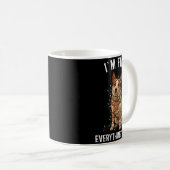 Mug Red Heeler Christmas I'm Fine Everything Is Fine (Devant droit)
