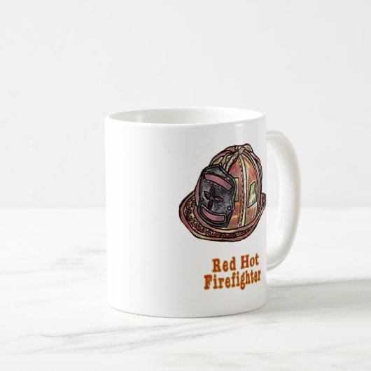 Mug Red Hot Firefighter (Devant droit)