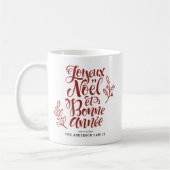 Mug Red Joyeux Noël et Bonne Année Calligraphie (Gauche)