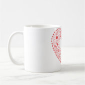 Mug Red Lace Heart (Gauche)