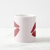 Mug Red Lip Print pour la boue de Saint Valentin (Centre)