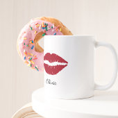 Mug Red Lips, cadeau de couple de la Saint-Valentin,
