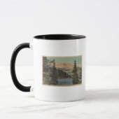 Mug Red Lodge, MT - Vue sur le lac Beartooth & Butte (Gauche)