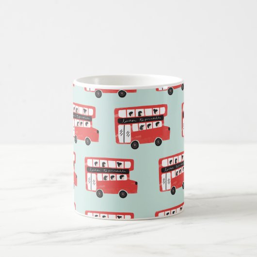Mug Red London Double Decker Bus sans joint Motif (Centre)