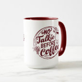 Mug Red No Talkie Avant Café (Devant droit)