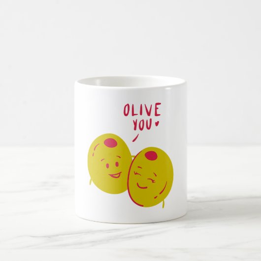 Mug Red Olive You Valentines Day (Centre)