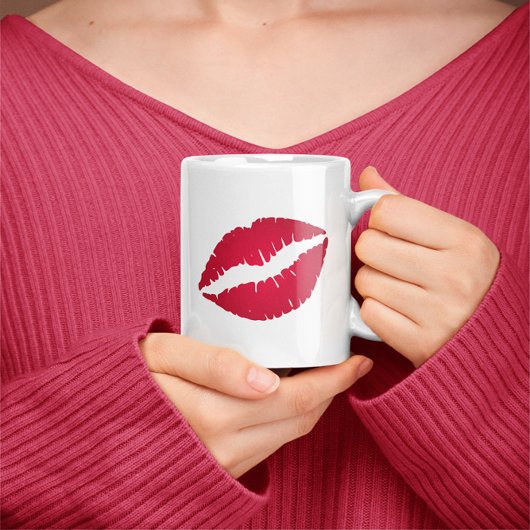 Mug Red Ombre Lipstick Diva Lips