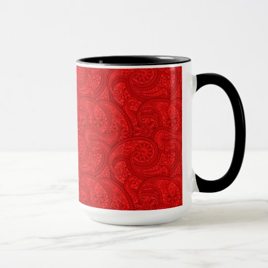 Mug Red Paisley (Droite)