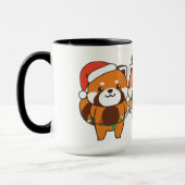 Mug Red Panda Christmas Animals Cute Red Pandas (Gauche)