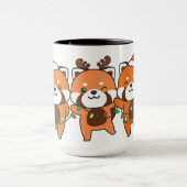 Mug Red Panda Christmas Animals Cute Red Pandas (Centre)
