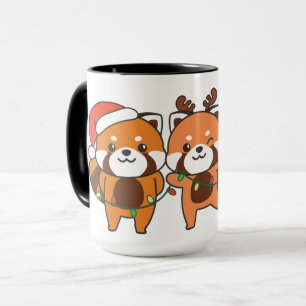 Mug Red Panda Christmas Animals Cute Red Pandas