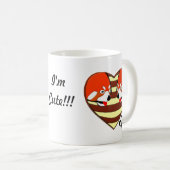 Mug Red Panda Coeur d'amour (Devant droit)