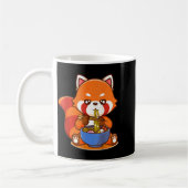Mug Red Panda Eating Ramen Japanese Soup Zoo Animal Zo (Gauche)