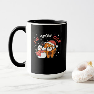 Mug Red Panda I'm Snow Cute Snowman