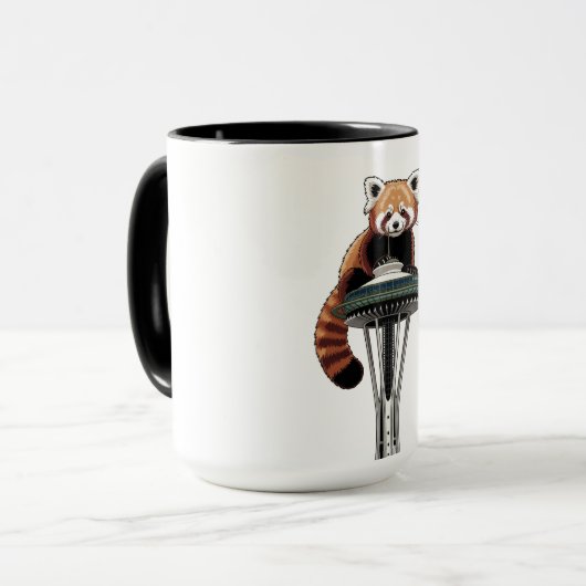 Mug Red Panda on Seattle Space Needle (Devant gauche)