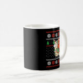 Mug Red Panda Ugly Christmas Sweater Reindeer Llama Ri (Devant droit)
