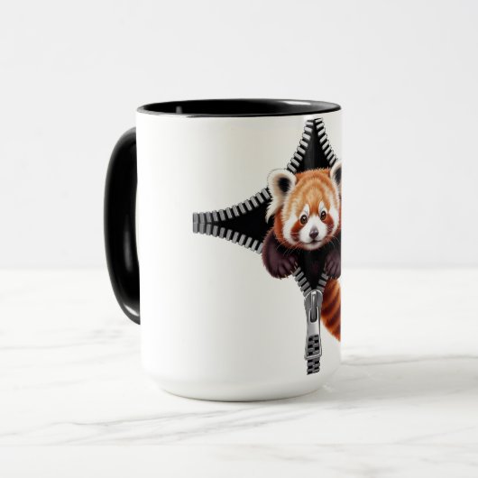 Mug Red Panda with zipper (Devant gauche)