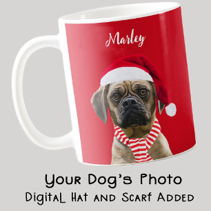 Mug Red Photo Cadeau de Noël pour les amoureux des ani