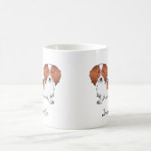 Mug Red Piebald Long Cheveux Dachshund Dessin Chien et (Centre)
