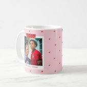 Mug Red Pink Heart 2 Photo Happy Valentine's Day Gift  (Devant gauche)