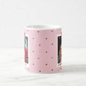 Mug Red Pink Heart 2 Photo Happy Valentine's Day Gift (Centre)
