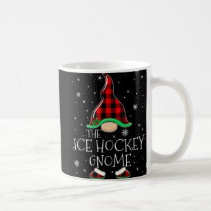 Mug Red Plaid The Ice Hockey Gnome Famille Noël Pa
