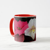 Mug Red Poinsettias et Lady Slipper Orchid Holiday (Devant gauche)