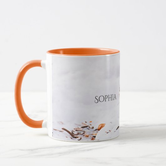 Mug Red Robin nom de la neige (Gauche)