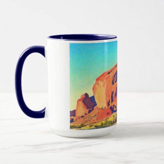 Mug Red Rocks and Cactus par Maynard Dixon (Gauche)
