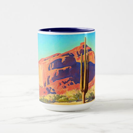 Mug Red Rocks and Cactus par Maynard Dixon (Centre)