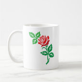 Mug Red Rose Flower Design – Classic Floral Beauty (Gauche)