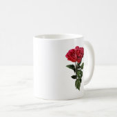 Mug Red Roses and Leaves (Devant droit)