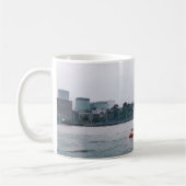 Mug Red Sailboat Art Navy (Gauche)